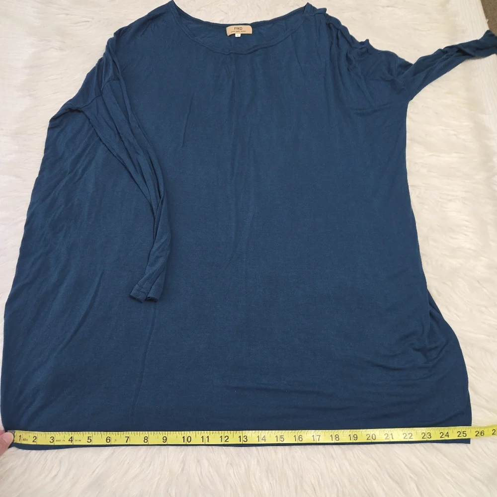 PIKO 1988 Tunic‎ Knit Top Lot Small Teal | Gray Boho Lagenlook